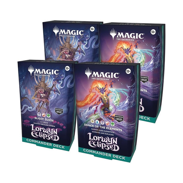 MtG: Lorwyn Eclipsed Commander Deck Display (4 decks) (presale)