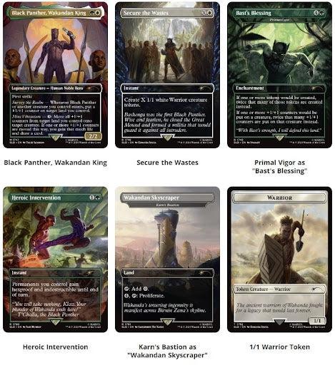 MtG: Secret Lair - Marvel's Black Panther, Foil Edition