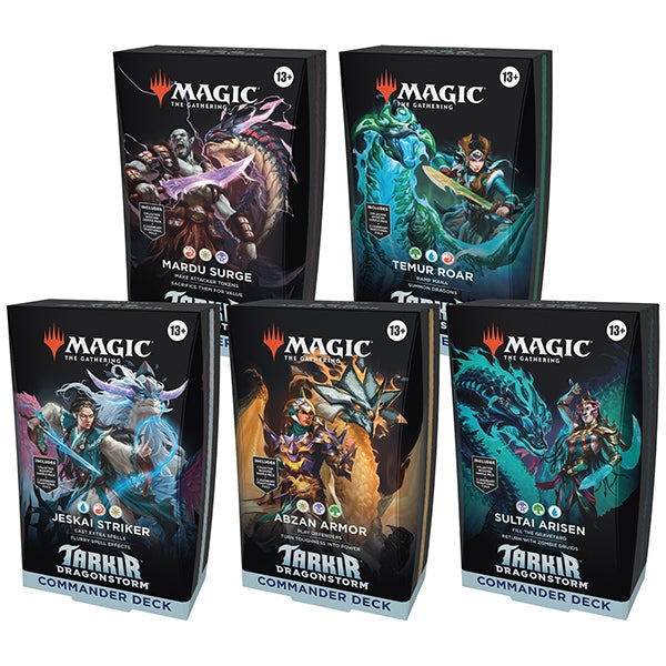 MtG: Tarkir Dragonstorm Commander Deck Display (5 decks)