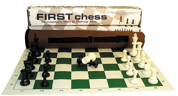 Chess: First Chess Tournament Set with Triple-Weight Pieces (3.75in King)