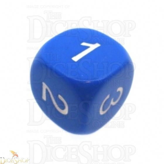 Opaque: 6-Sided D3 Blue / white