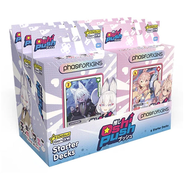 Oshi Push TCG: Gen One Phase Origins- Starter Deck Display (presale)