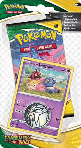 Pokemon Tcg: Evolving Skies Single Pack Blister (galarian Slowpoke 