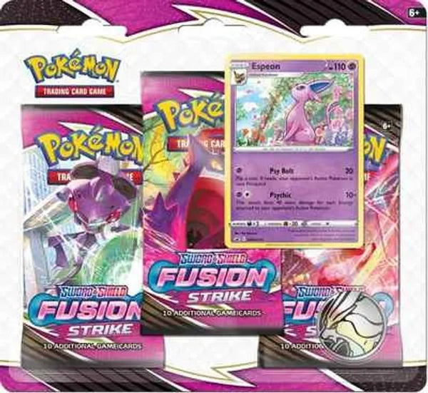 Pokemon TCG: Fusion Strike 3 Pack Blister (Espeon)