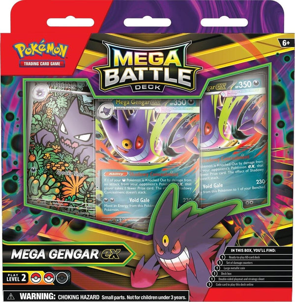 Pokemon TCG: Mega Battle Deck Case - Mega Gengar ex