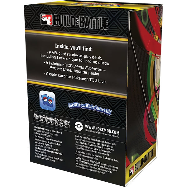 Pokemon TCG: Mega Evolution 03 Perfect Order- Build & Battle Box | Lazarus Games Pokemon TCG: Mega Evolution 03 Perfect Order- Build & Battle Box | Lazarus Games