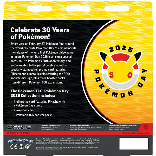 Pokemon TCG: Pokemon Day 2026 Collection (presale)