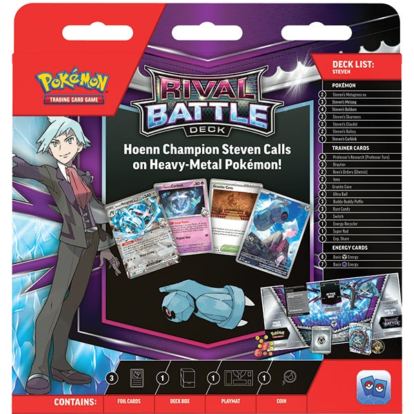 Pokemon TCG: Rival Battle Deck - Steven (presale)