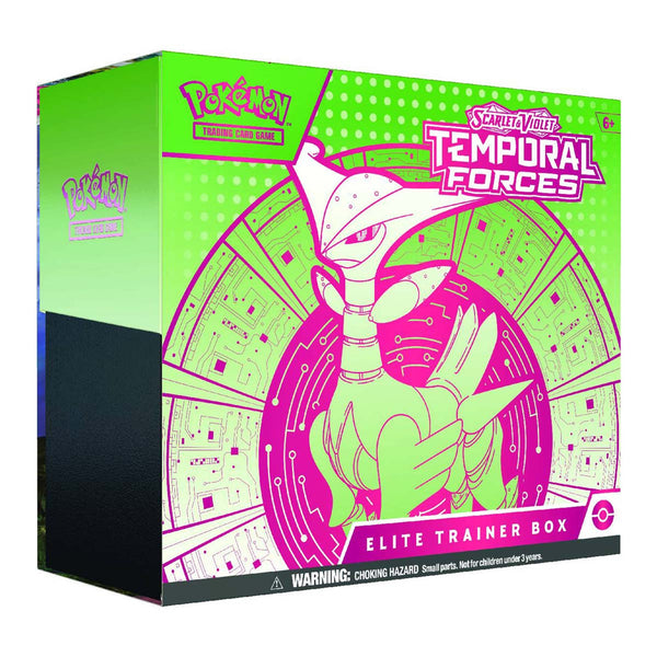 Pokemon TCG: Scarlet & Violet 05 Temporal Forces- Elite Trainer Box (Iron Leaves)