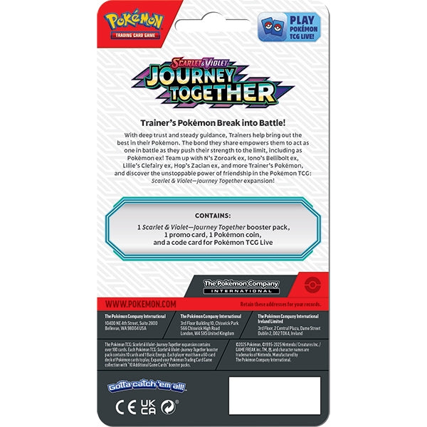 Pokemon TCG: Scarlet & Violet 09 Journey Together- Checklane Blister [Yanma] (presale)