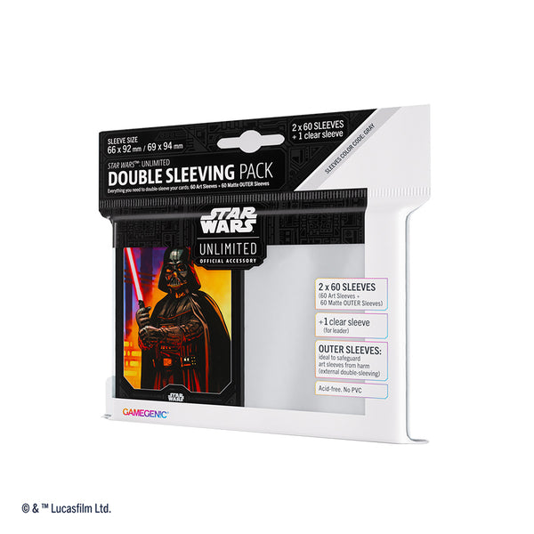 Star Wars: Unlimited Art Sleeves Double Sleeving Pack - Darth Vader (prerelease)