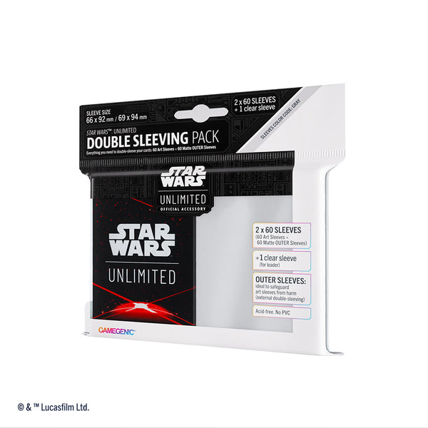 Star Wars: Unlimited Art Sleeves Double Sleeving Pack - Space Red (prerelease)