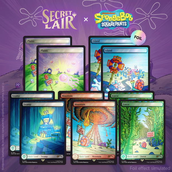 MtG: SpongeBob SquarePants - Lands Under the Sea, Foil Edition (Secret Lair)
