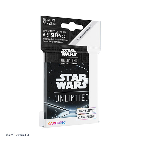 Star War Unlimited: Art Sleeves - Card Back Black