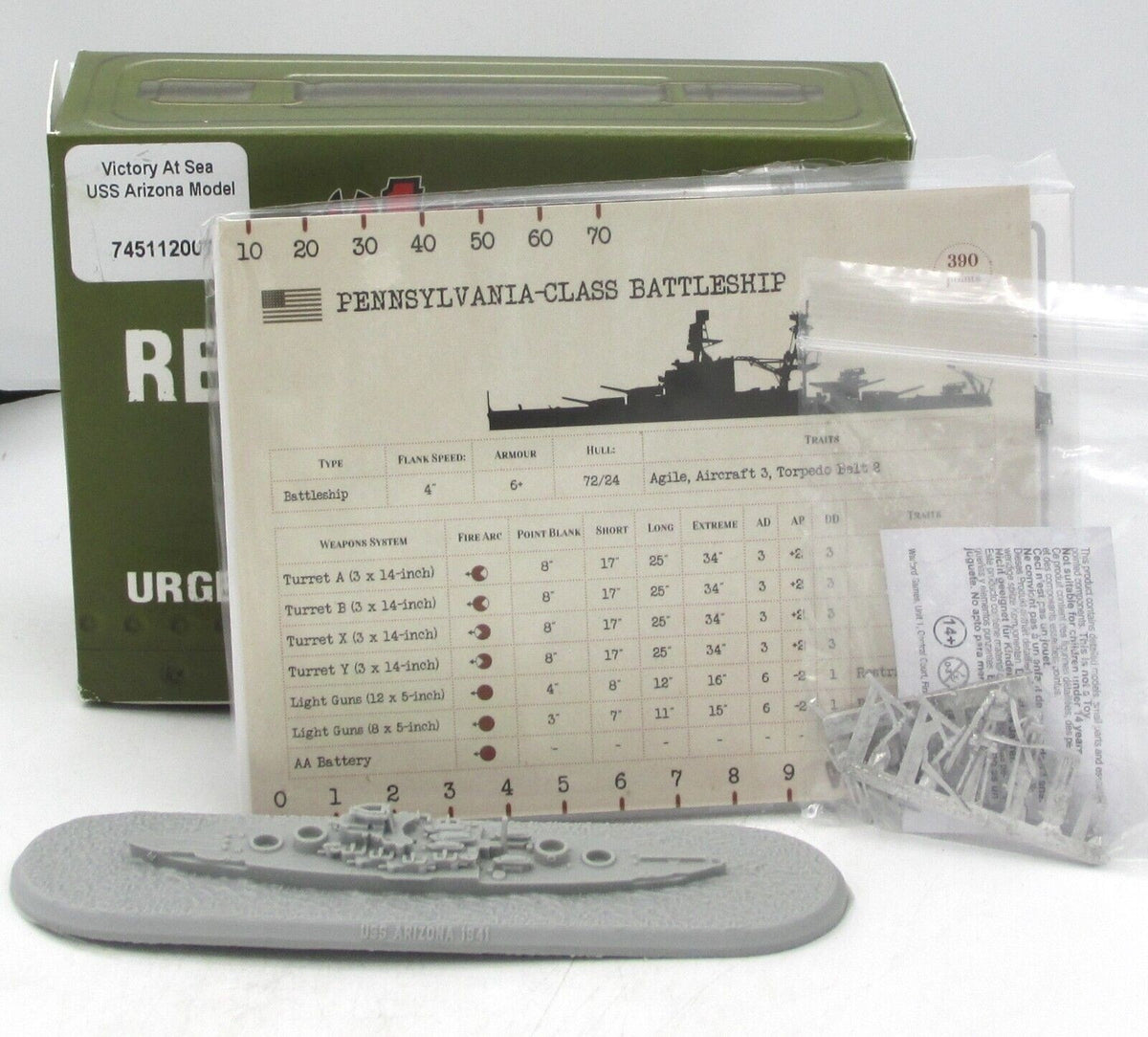 Victory at Sea: USS Arizona (Warlord Games Reinforcements) | Lazarus Games