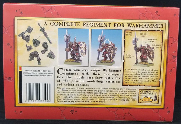 Warriors Of Chaos: Chaos Warrior Halberdiers Regiment (oop)