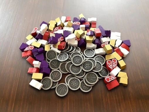 Wyrmspan: Upgrade Pack (resource tokens and metal coins)