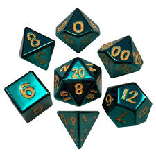 7-Die Set Metal: Turquoise Painted