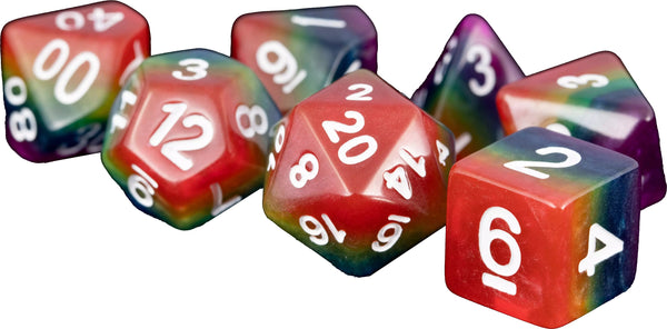 7-Die Set Opaque: Rainbow