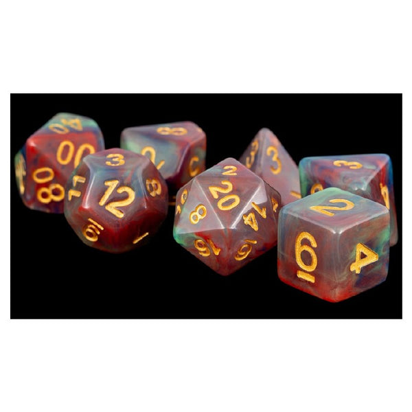 7-Die Set: Red Pearl Swirl