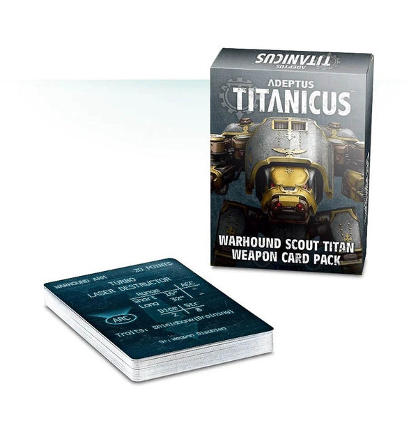 Adeptus Titanicus: Warhound Scout Titan Weapons Card Pack
