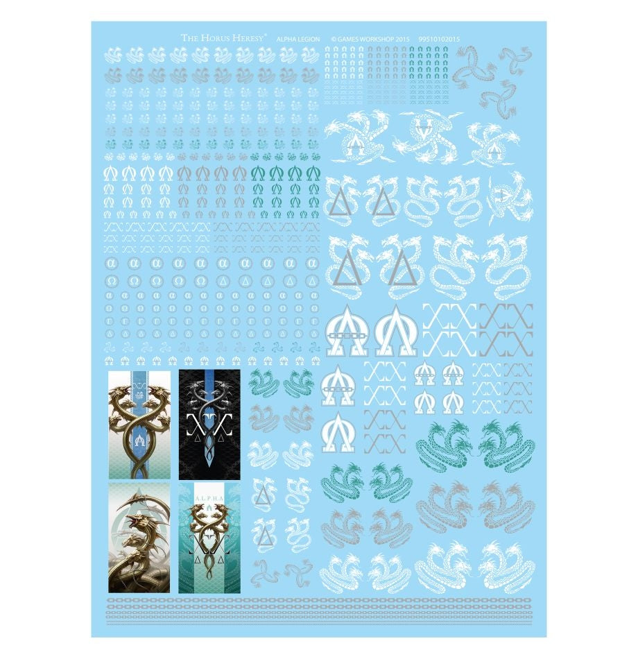Chaos Space Marines Alpha Legion Transfer Sheet Lazarus Games