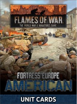 Fortress Europe: American Unit Cards (Late War x29 cards)
