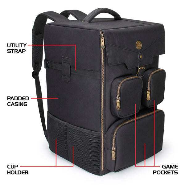 Backpack: ENHANCE Board Game Backpack- Black