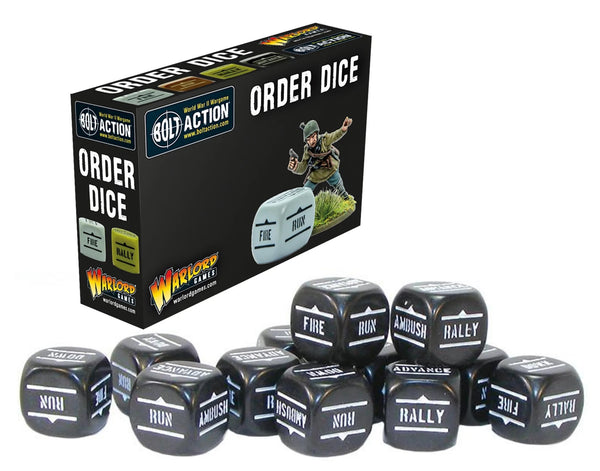 Bolt Action: Orders Dice pack - Black