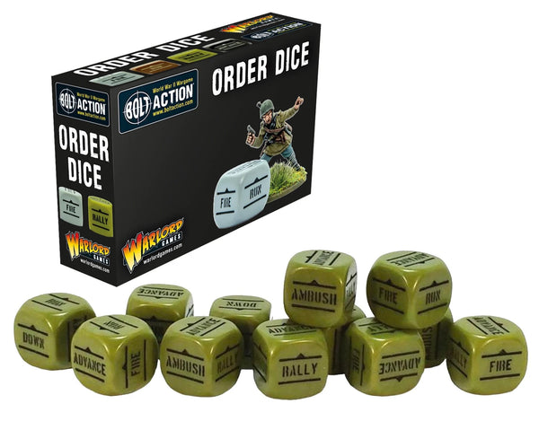 Bolt Action: Orders Dice pack - Green