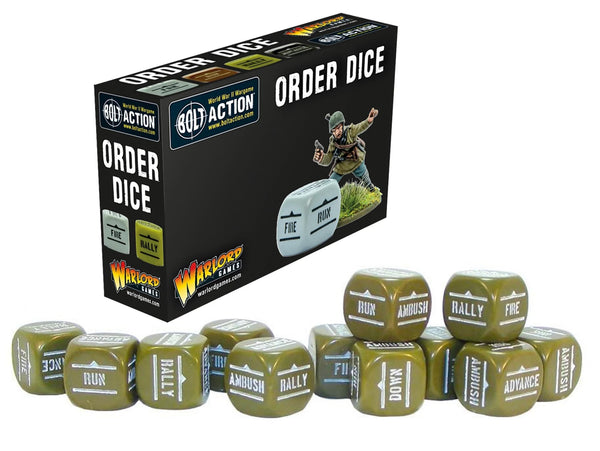 Bolt Action: Orders Dice pack - Olive Drab
