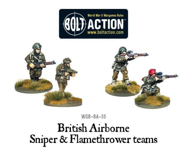 British Airborne Flamethrower and Sniper Teams