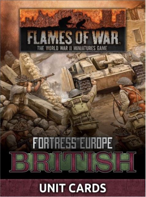 Fortress Europe: British Unit Cards (Late War x24 cards)