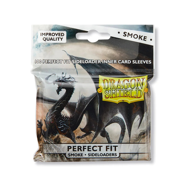 Dragon Shield Sleeves: Perfect Fit Sideloaders- Smoke (100 ct. In bag)