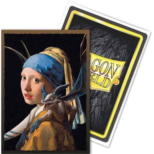 Dragon Shield Sleeves: Standard- Brushed 'Girl with a Pearl Earring' Art (100 ct.)