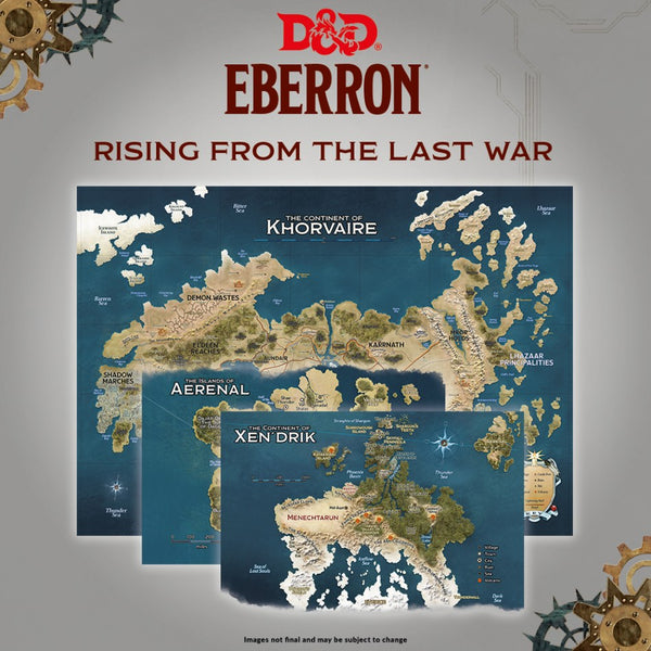 D&D 5e: Eberron- Nations for Khorvaire, 3 Map Set