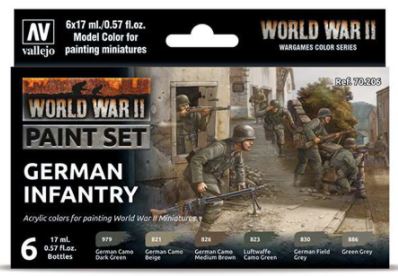German Infantry (6) Paint Set