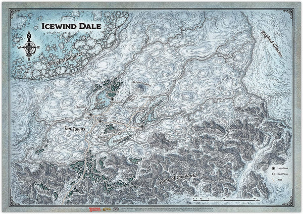 D&D 5e: Icewind Dale Map (31' x 21')