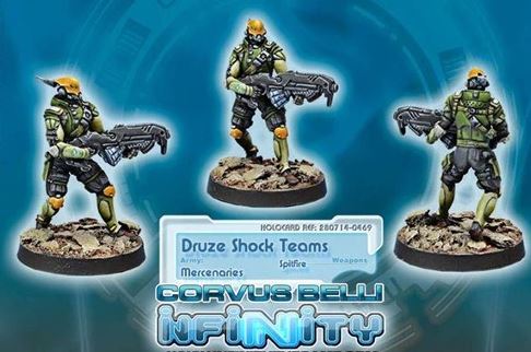 Infinity: Mercenaries - Druze Shock Teams (Spitfire)