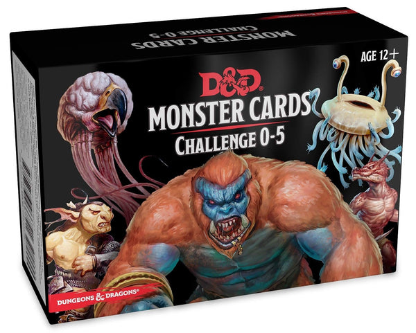 D&D 5e: Monster Cards- Challenge 0-5 Deck (179 cards)