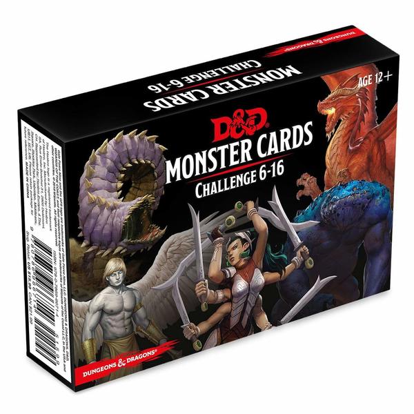 D&D 5e: Monster Cards- Challenge 6-16 Deck (74 cards)