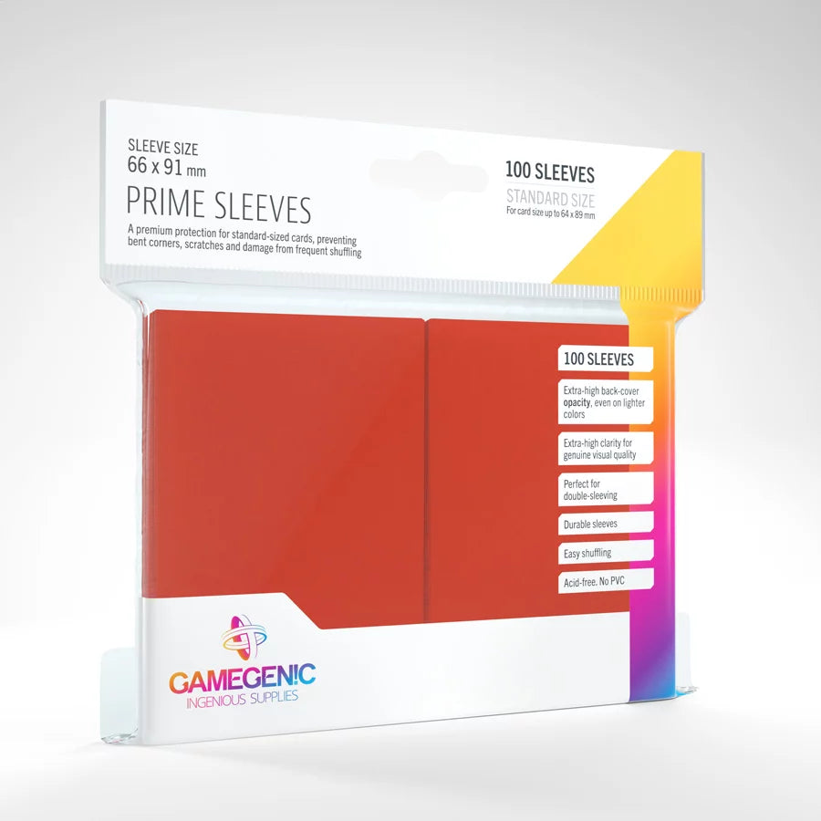 Gamegenic: Sleeves - Red Prime Gamegenic: Sleeves - Red Prime