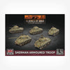 Sherman Armoured Troop  (x5 Plastic)