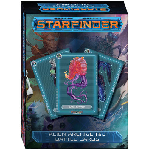Starfinder Alien Archive 1 & 2 Battle Cards