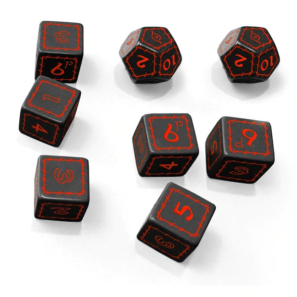 The One Ring RPG: Black/Red Dice Set