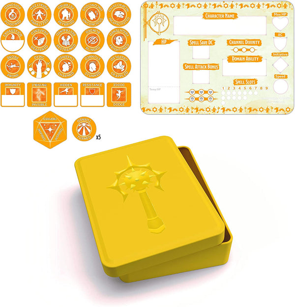 D&D 5e: Token Set- Cleric Set (Player Board & 22 tokens)