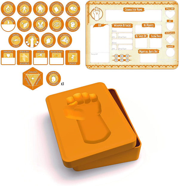 D&D 5e: Token Set- Monk Set (Player Board & 22 tokens)