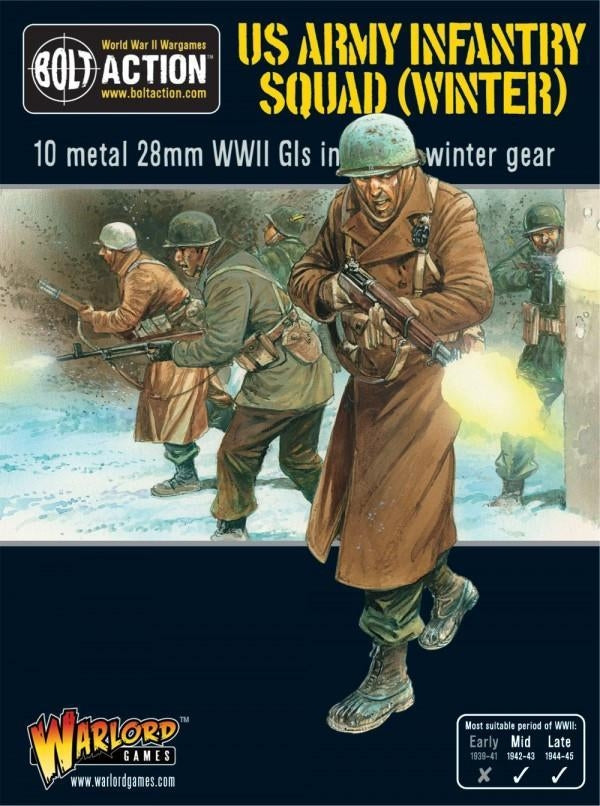 US Army Infantry Squad in Winter Clothing